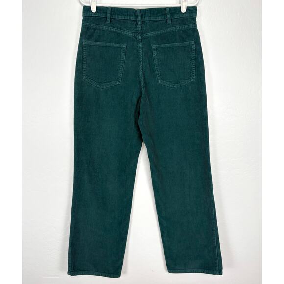 Urban Outfitters BDG Straight Leg Corduroy Pants Size 30 Green Cotton Casual - Picture 2 of 14
